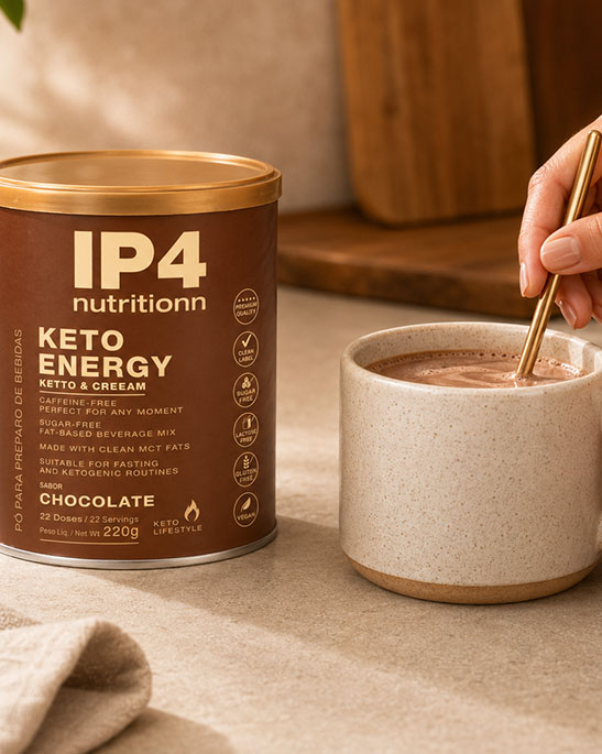 Keto Energy Chocolate sendo preparado