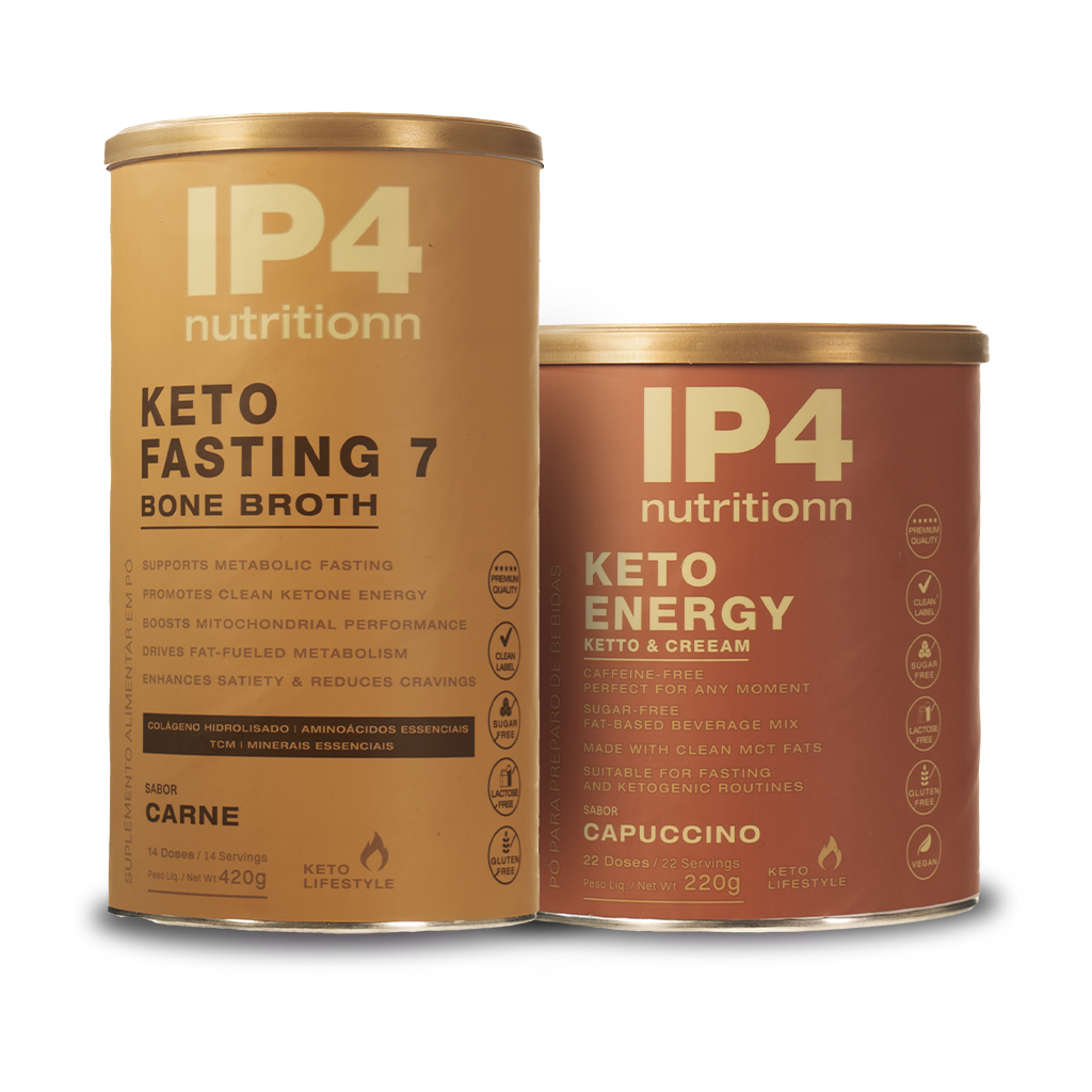 Dupla Keto Energy Capuccino e Keto Fasting 7 Bone Broth